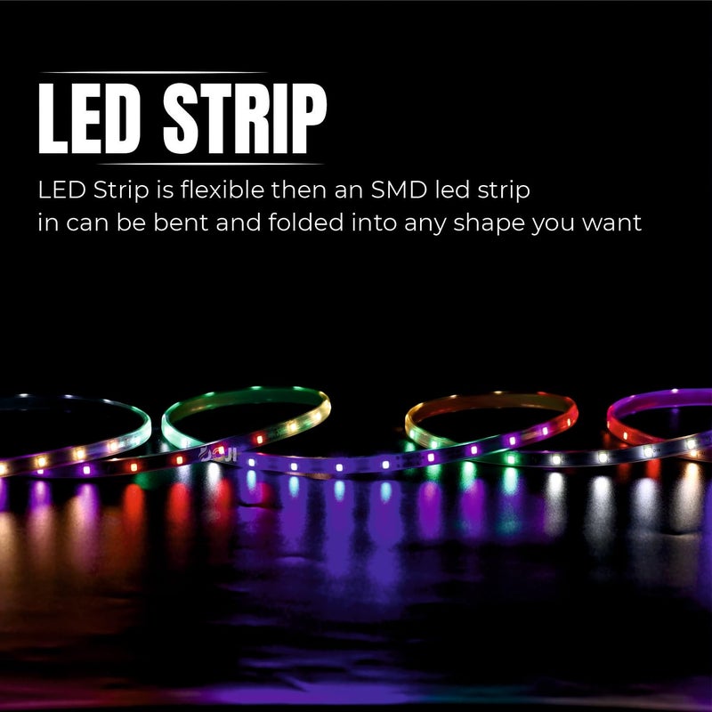 DOJI led Strip Lights Energy Saving led Rope Light Waterproof Strip Lights for Room led Strip Light for False Ceiling Home Decor Lights Home Decoration Diwali Decore 15 Meter Multicolor - Image 4