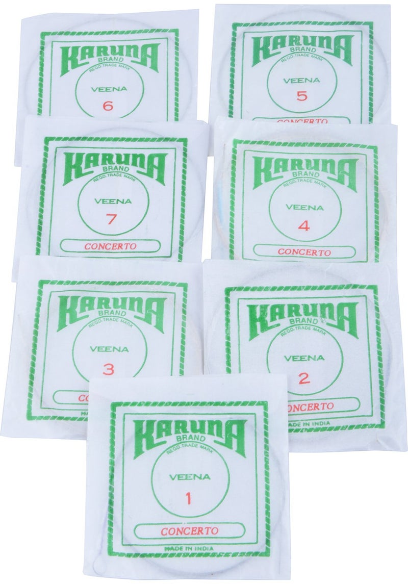 Karuna SM-VS-001 Veena Strings with 2 Set's of Metti - Image 3