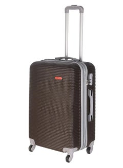 Big Boss Fiber Travel Bag with Digital Lock, 24 inches, 4 Wheels - Brown  - Image 2