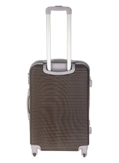 Big Boss Fiber Travel Bag with Digital Lock, 24 inches, 4 Wheels - Brown  - Image 3