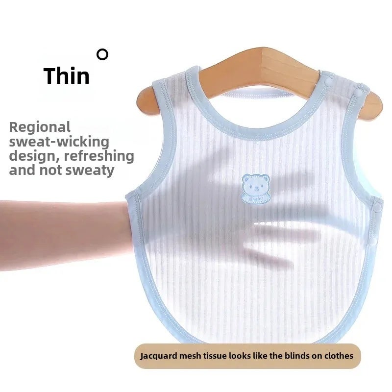 Baby half back bellyband summer thin baby pure cotton newborn bib belly protection navel belly protection belly protection artifact - Image 4