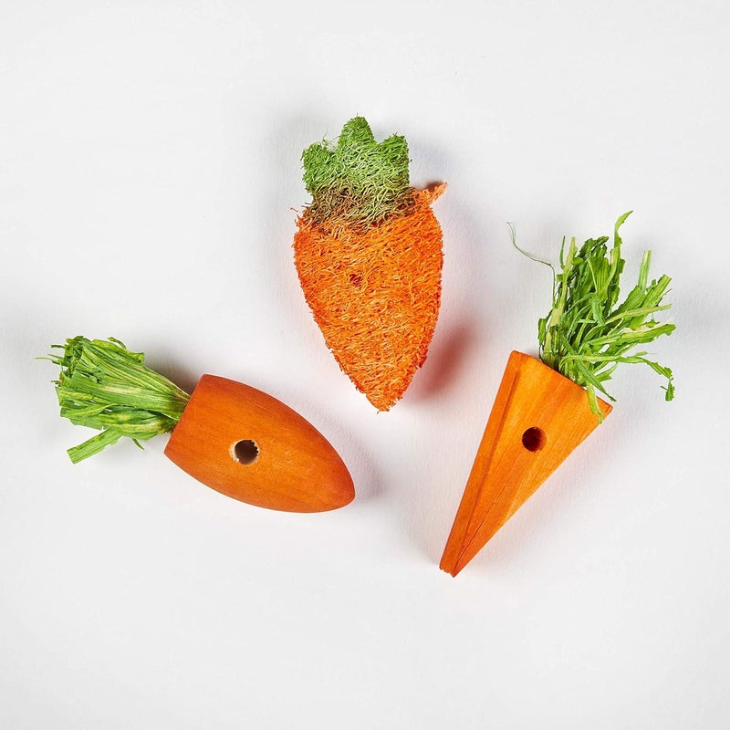 Kaytee Simple practical structure Kaytee 3 Count Chew Toy, Carrot Patch Variety Multi-market varied design options - Image 3