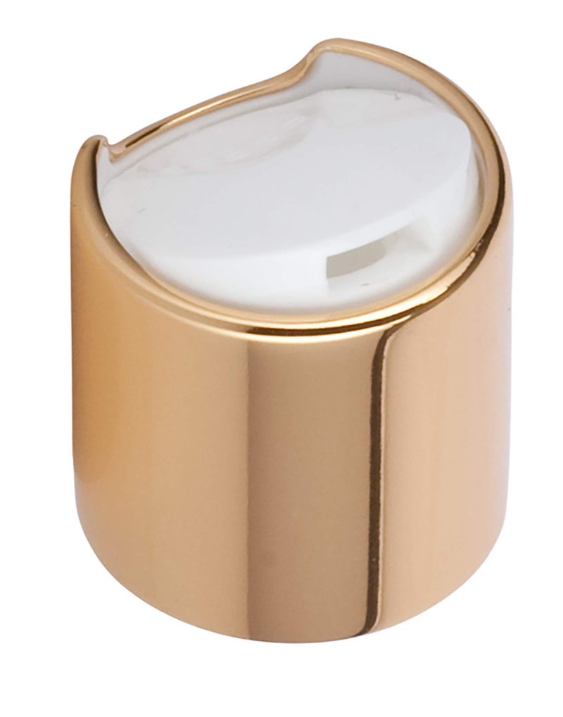 24410 Gold Disc Cap Top Closure 12 PACK