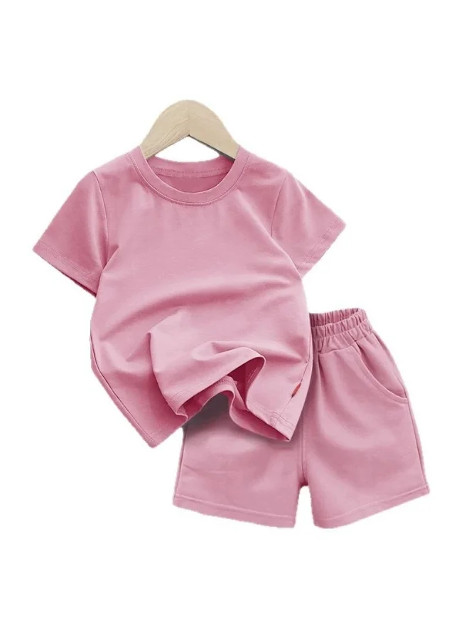 بيداني Girl Lounge Set T-Shirt & Shorts-Pink