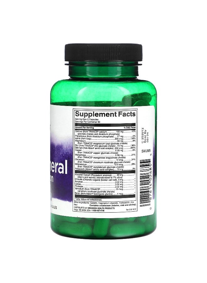 SWANSON Swanson, Albion, Multi-Mineral without Iron, 120 Capsules  - Image 2