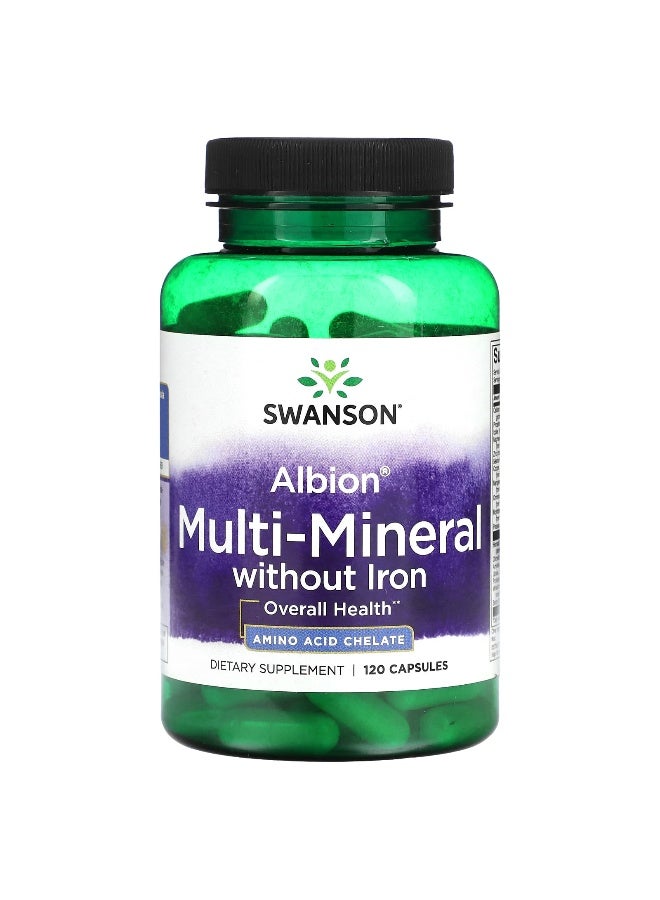 SWANSON Swanson, Albion, Multi-Mineral without Iron, 120 Capsules  - Image 1
