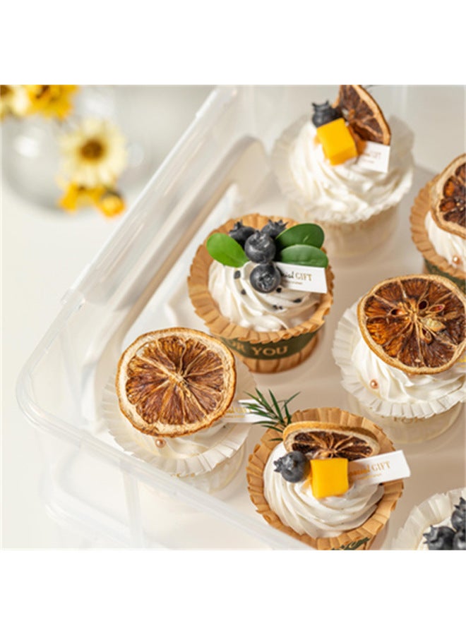Cake Cup High Temperature Resistant Paper Cup Paper Holding Oil Proof Mavin Cup Top Hat Cup Baking Mold Household Chiffon Paper Holding-Specifications:Khaki Topper Cup - Image 5