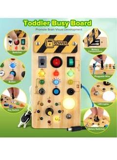 General Busy Board Toys Montessori Toys Sensory Board for Fine Motor Skill Toddler Busy Board Toddler Travel Toys Pre-Kindergarten Toys for Boys and Girls  - Image 2