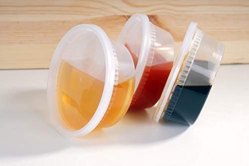 TashiBox [8oz-40 Sets Plastic Containers with Airtight Lids, Food Storage Containers, Deli, Slime, Soup, Meal Prep Containers | BPA Free | Stackable | Leakproof | Microwave/Dishwasher/Freezer Safe - Image 3