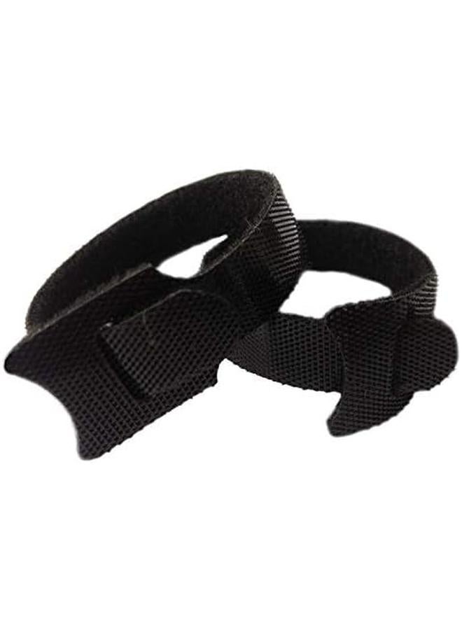 erorex 50 Pcs Reusable Fastening Cable Ties Microfiber Cloth 6 Inch Hook And Loop Cord Ties Black  - Image 3