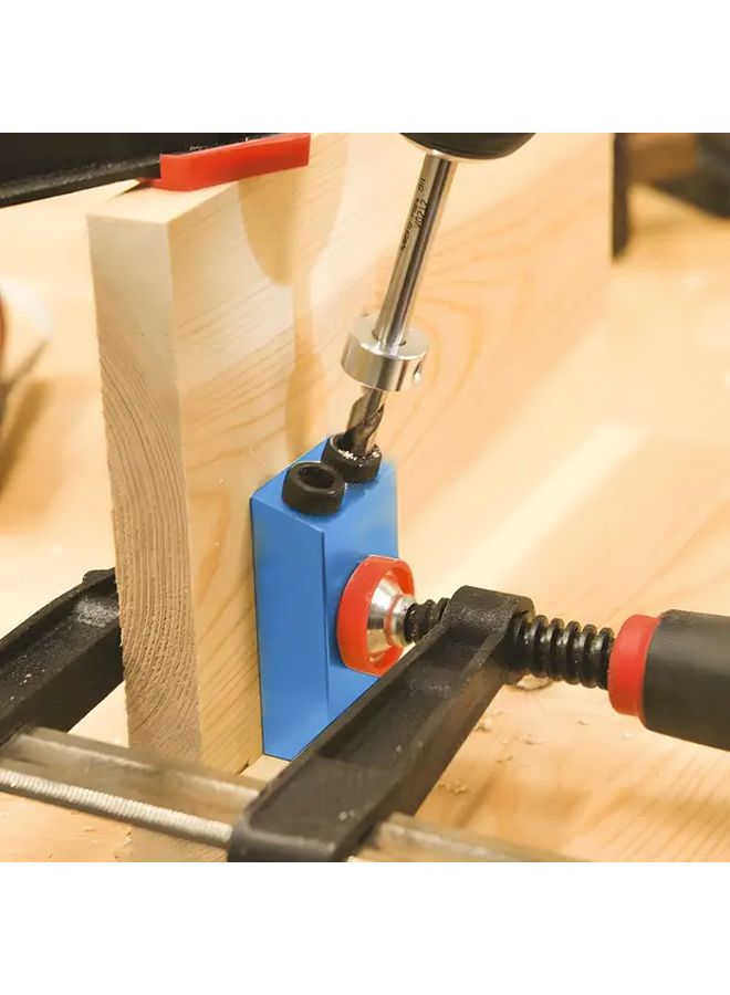 طقم أدوات تثبيت الجيوب الدقيقة بدقة 7 قطع، دليل الحفر بزاوية 15 درجة، محولات أداة 6 و8 و10 مم معدنية - Image 3