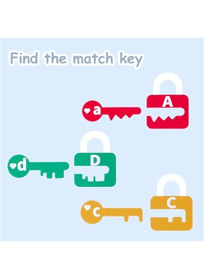 Generic Montessori Preschool Educational Toy for Toddlers Kids Age 3 4 5 - Counting Matching Lock Key Letters Learning Activities  - Image 3
