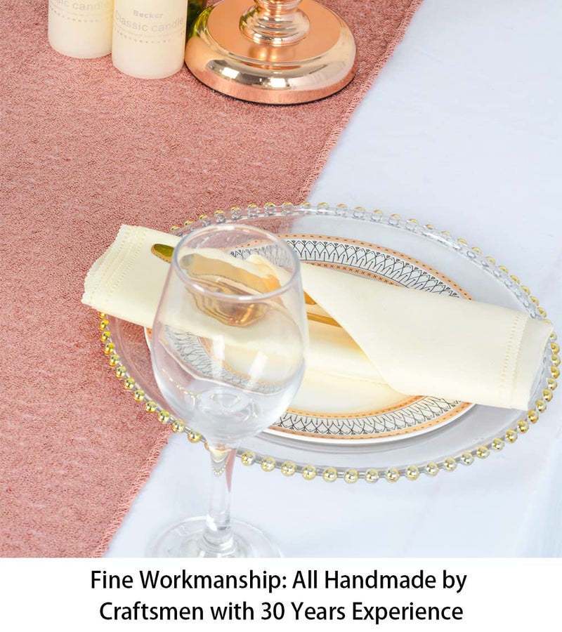 ShiDianYi 12''x72'' Blush Sequin Table Runner Sparkly Metallic Sequins Runners for Wedding Party Dinner Reception Pink Baby Shower Tables Glitter Fabric Birthday Outdoor Decor - Image 3