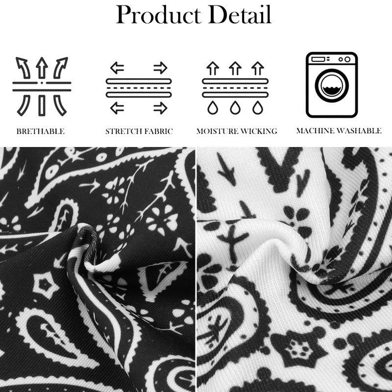 YARIEW 6Pcs Headbands Head Bands Sweat Band Hair Wrap Headwrap Fashion Boho Wide Thick Workout Yoga Elastic Headbands Mens Cooling Running Sports Headband Sweatbands for Women and Men - Image 3