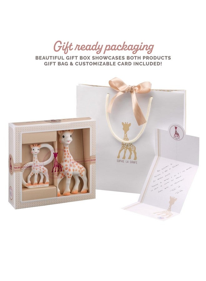 صوفي لا جيراف مجموعة هدايا صوفي الزرافة الكلاسيكية رقم 1 | تتضمن حقيبة هدايا، وبطاقة، وصوفي الزرافة، وحلقة تسنين | مصنوعة من مطاط طبيعي | مصممة للأطفال في مرحلة التسنين - Image 4
