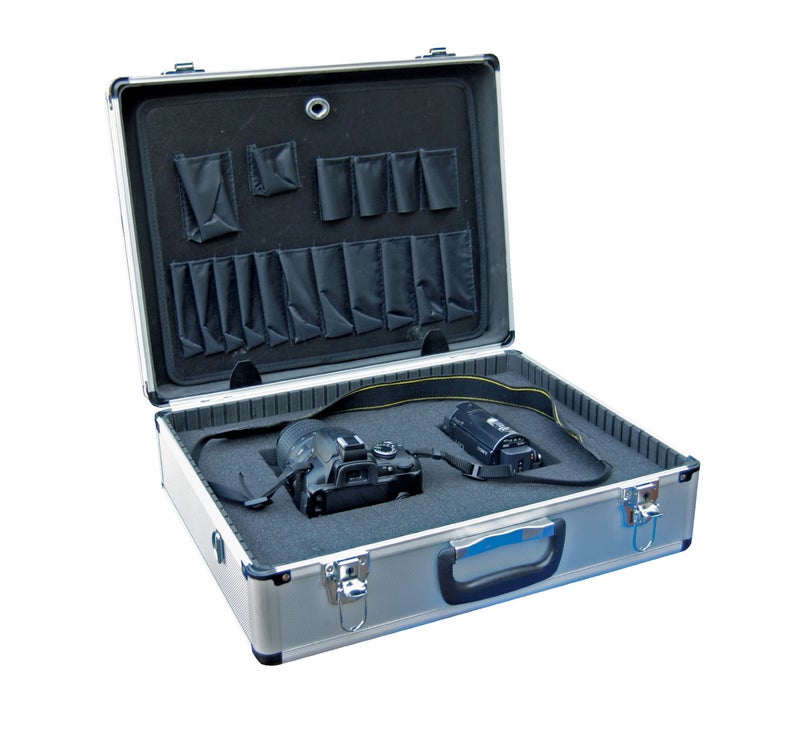 Vestil CASE-1814-FM Aluminum Tool Case - Foam Insert, 14" Length X 18" Width X 6" Height, 6 lbs. - Image 4