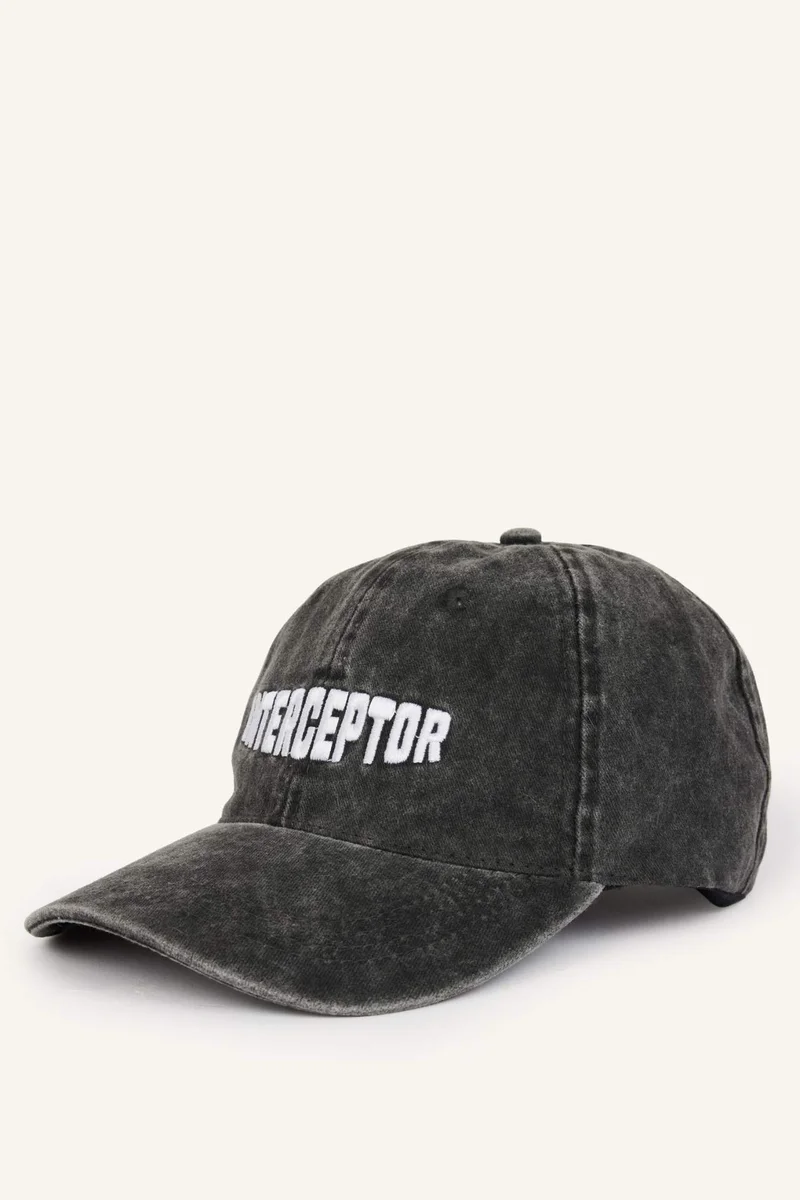 ديفاكتو Man Cotton Embroidered Hat