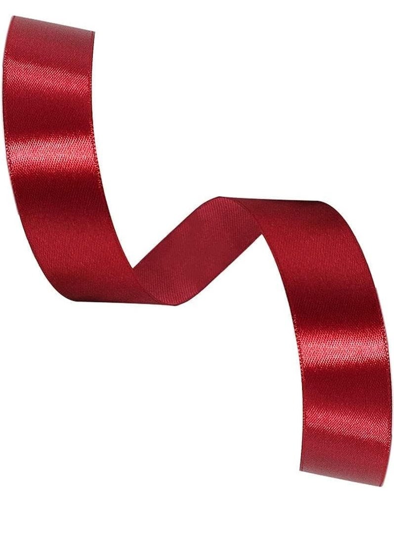 MARKQ Burgundy Satin Ribbon, 24mm x 25yd Fabric Polyester Ribbon for Gift Wrapping, Party Favors, Wedding Decorations, Bow Making, Bouquets, Sewing Projects & Craft Supplies  - Image 2