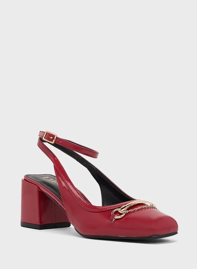 ELLA Sling Back Pump With Buckle