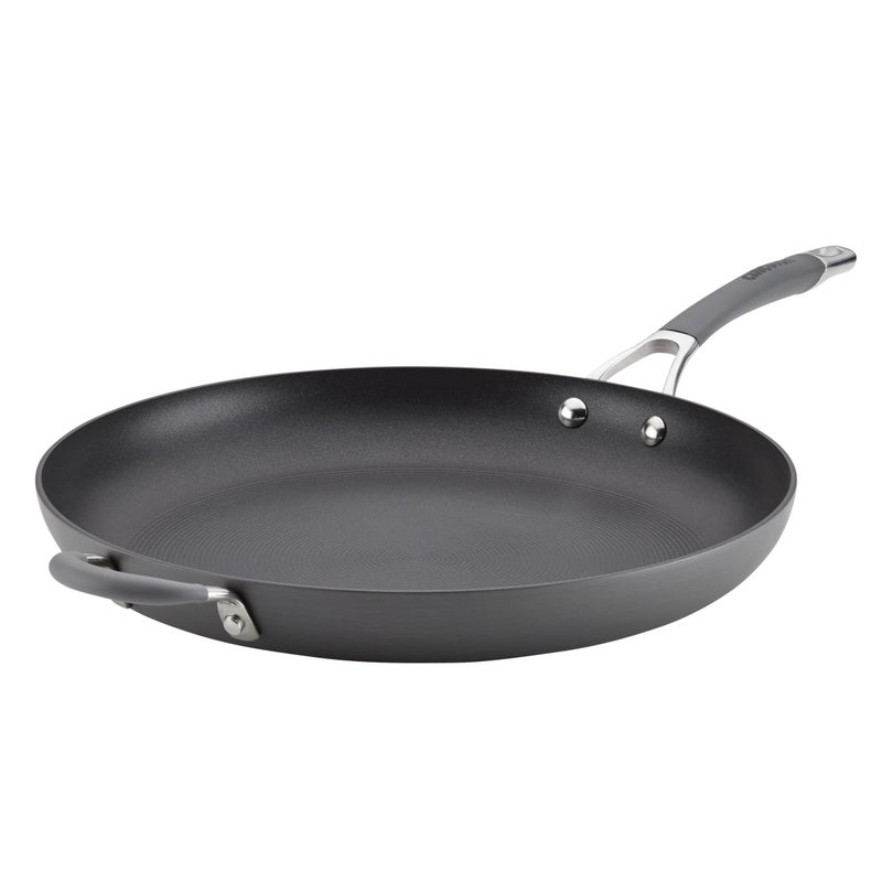 Circulon - 83906 Circulon Radiance Hard Anodized Nonstick Frying Pan / Fry Pan / Hard Anodized Skillet with Helper Handle - 14 Inch, Gray - Image 1