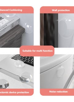 High quality Protection Kit: 6-Piece Set of Silicone Transparent Anti-Collision Stickers for Door Handles, featuring Thickened Cushioning, Noise Reduction, and Wall Protection