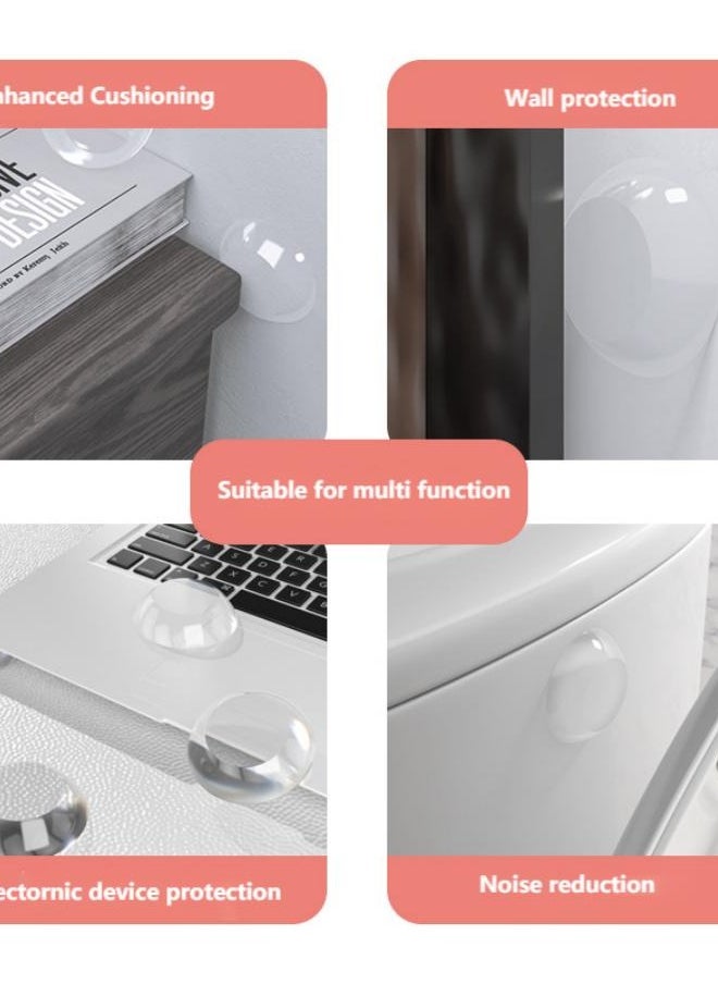 Generic - High quality Protection Kit: 6-Piece Set of Silicone Transparent Anti-Collision Stickers for Door Handles, featuring Thickened Cushioning, Noise Reduction, and Wall Protection - Image 1