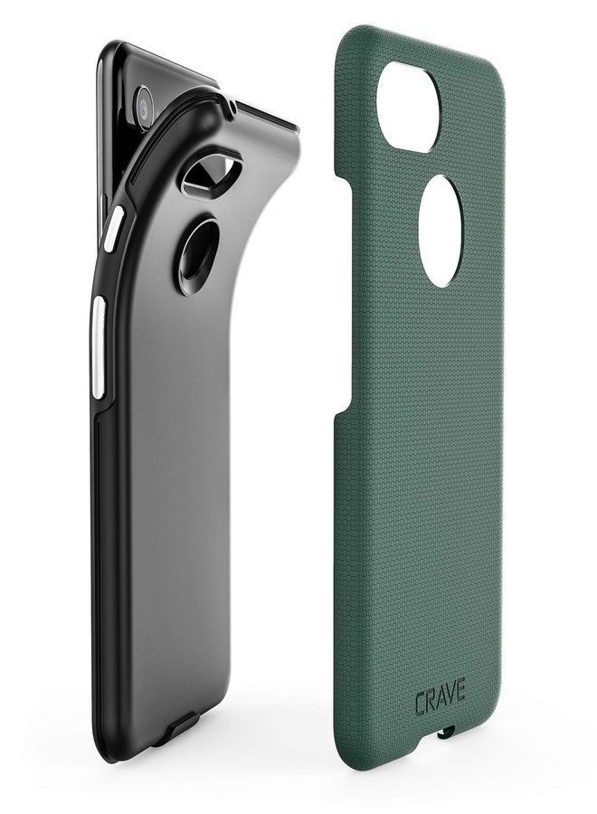 كريف جراب Crave Dual Guard لهاتف Google Pixel 3، جراب مزدوج الطبقات مقاوم للصدمات لهاتف Google Pixel 3 - أخضر غابي - Image 5