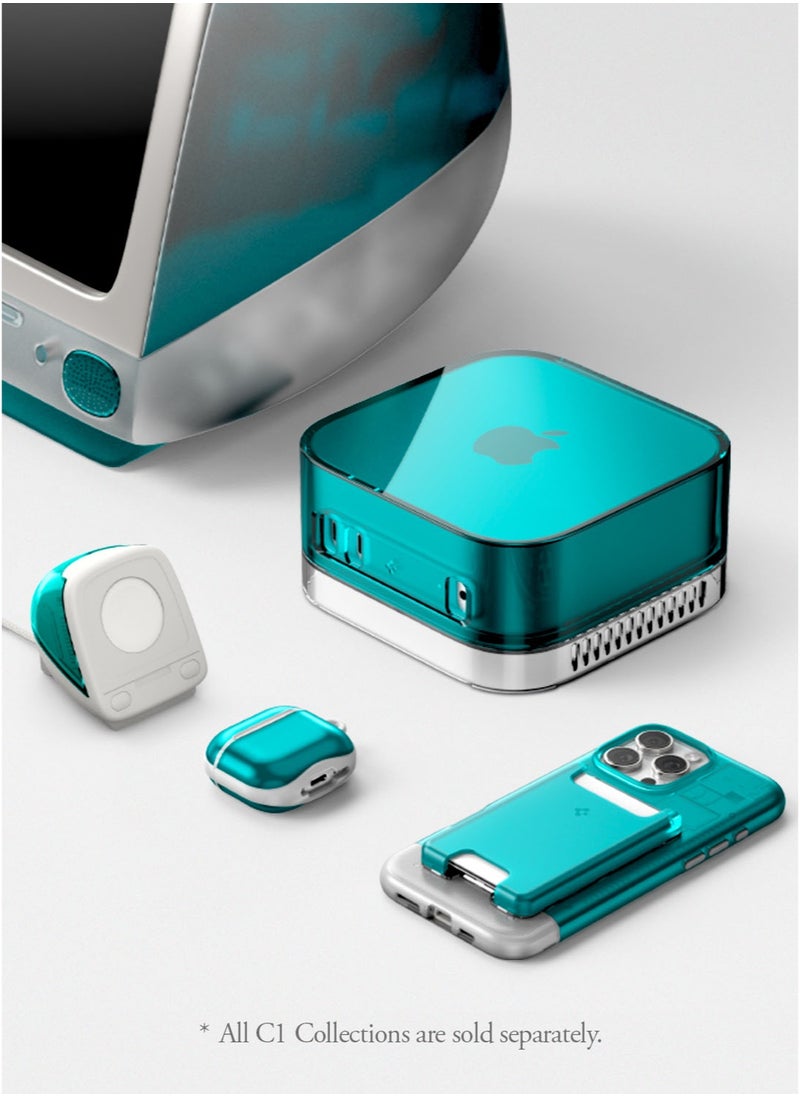 Spigen Classic C1 Apple Watch Charger Stand for Apple Watch Ultra 2/1, Series 10/9/8/SE2/7/6/SE/5/4 (49mm,46mm,45mm,44mm,42mm,41mm,40mm) - Bondi Blue  - Image 3