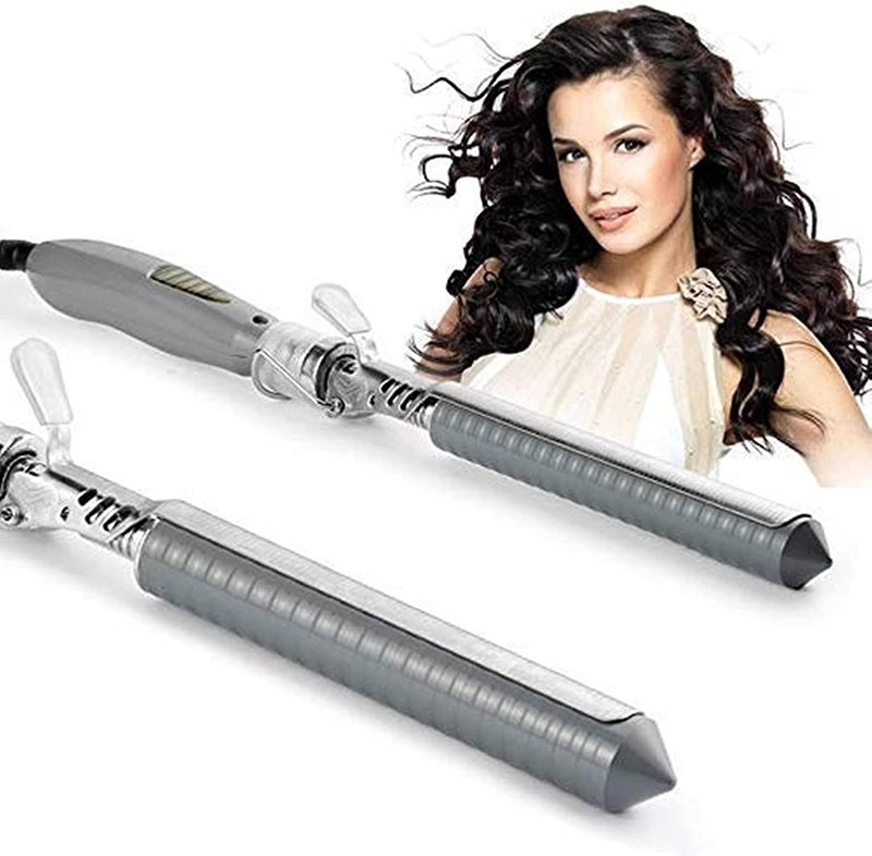 Veentus Professional Hair Curler Iron Rod Brush Styler for Women Professional Hair Curler Tong with Machine Stick and Rolle (Silver) - Image 5