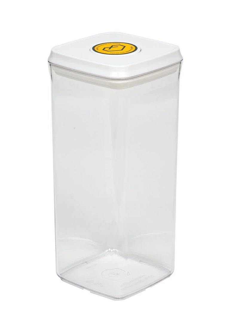 Homesmiths Airtight 2.5 Liter Square Food Popup Container – BPA-Free Clear Storage Box with Secure Popup Lid for Cereals, Rice, Pasta, Snacks & Dry Pantry Goods to Keep Food Fresh, Organized & Moisture-Free - Image 4