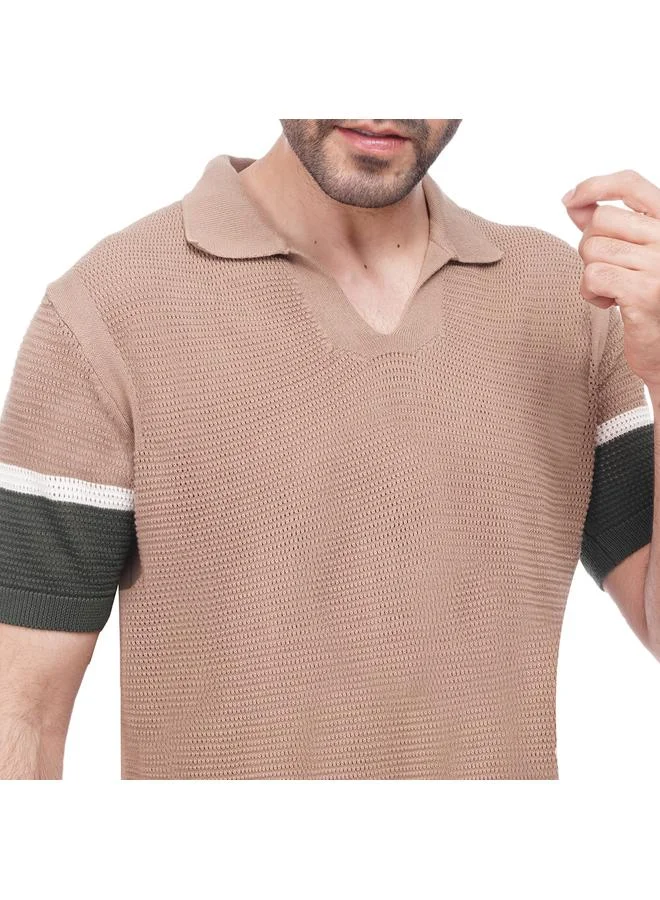 Coup Coup - Woven Polo-Shirt with Short Sleeves