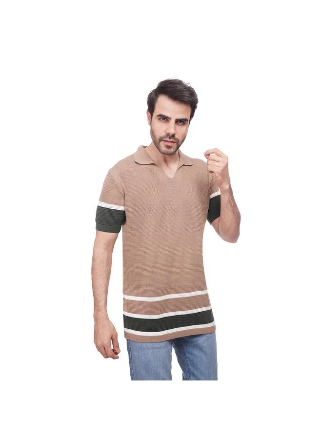 Coup Coup - Woven Polo-Shirt with Short Sleeves