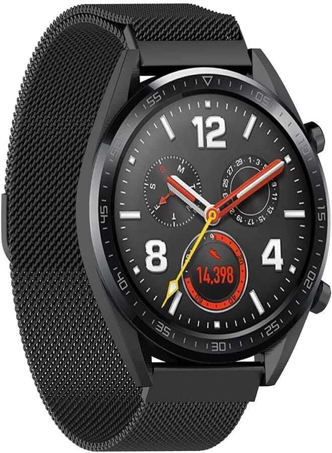 Stainless Steel Loop Strap Wrist Band For Smart Watch Huawei GT2 / GT - Space Black
