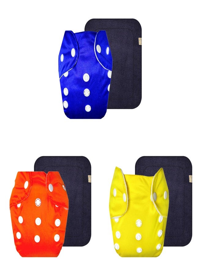 Dumbledo Lite Cloth Diaper with Black Insert (Pack of 3) | Hypoallergenic | Reusable & Washable | Easy to Clean | Designed by Moms | 3 Months - 2 Years | Unisex Baby - Image 1