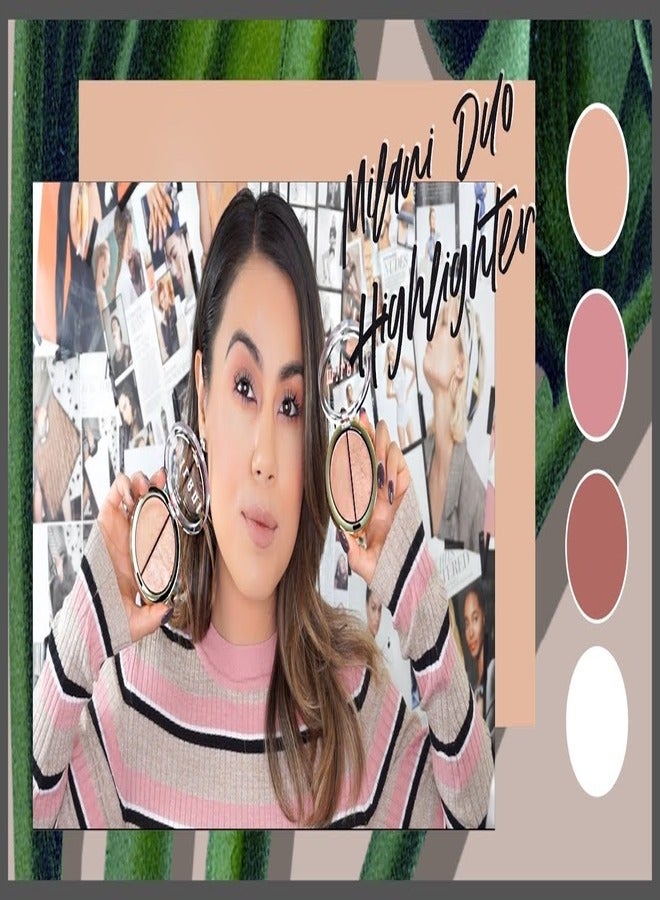 MILANI Milani Highlighter Duo Makeup Palette,110 Supercharged Includes Cream Highlighter and Powder Highlighter, Face Illuminator Makeup Kit  - Image 5