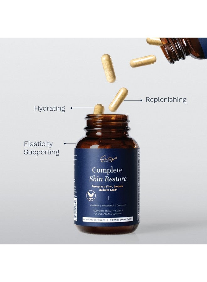 City Beauty Complete Skin Restore - Dietary Supplement - Supports Collagen & Elastin - Solution for Wrinkles & Sagging on The Face & Body - Anti-Aging Beauty & Skin Care Supplement (New Formula) - Image 4