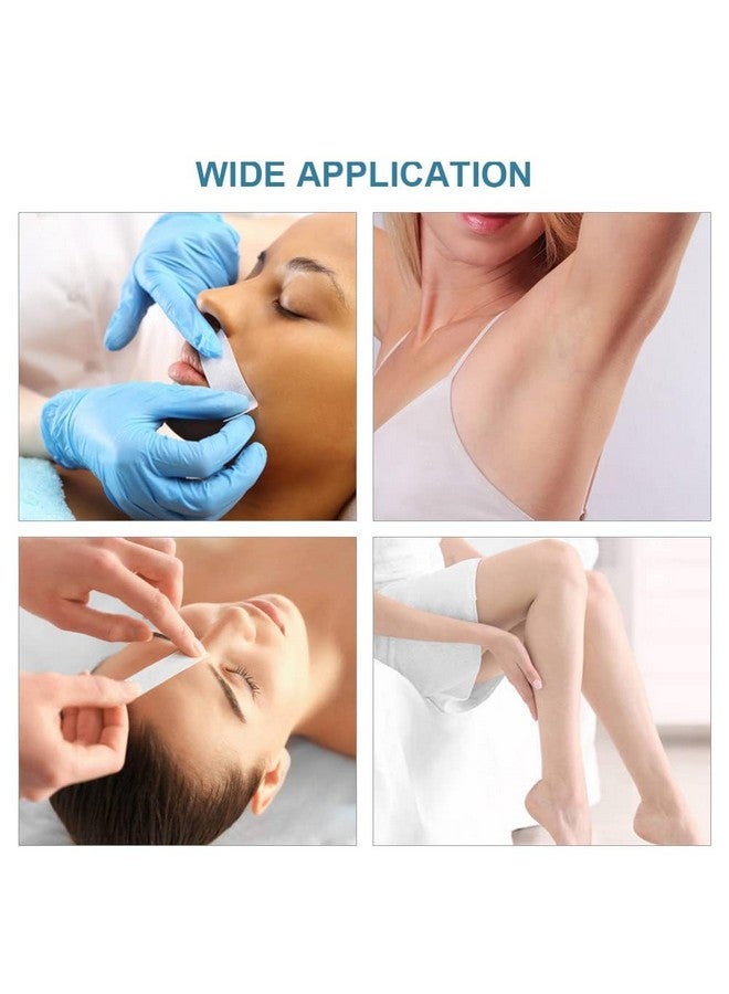 ZEELPETAL Wax Strips - Non Woven 4''x 10'' Stripes For Warm Wax And Sugar Paste - Skin-friendly Hair Removal For Any Type Of Depilation On The Leg, Chest, Back, Intimate Bikini Face. (100 pc - White) - Image 2