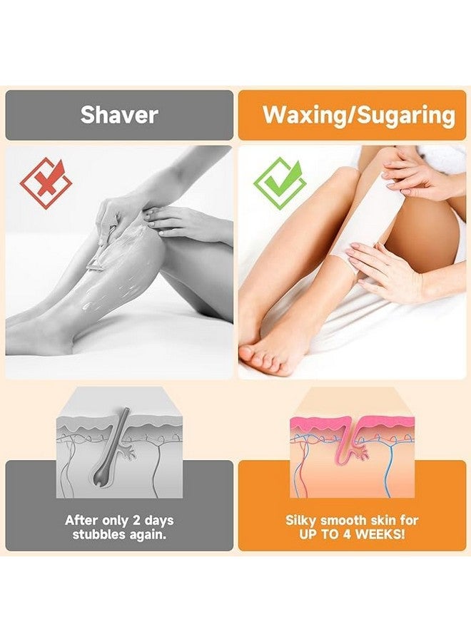 ZEELPETAL Wax Strips - Non Woven 4''x 10'' Stripes For Warm Wax And Sugar Paste - Skin-friendly Hair Removal For Any Type Of Depilation On The Leg, Chest, Back, Intimate Bikini Face. (100 pc - White) - Image 4