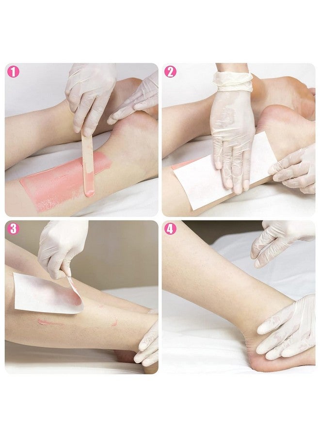 ZEELPETAL Wax Strips - Non Woven 4''x 10'' Stripes For Warm Wax And Sugar Paste - Skin-friendly Hair Removal For Any Type Of Depilation On The Leg, Chest, Back, Intimate Bikini Face. (100 pc - White) - Image 3