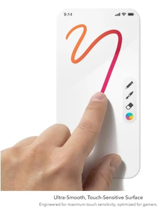 زاج واقي شاشة InvisibleShield Glass Elite Privacy من الزجاج المقوى لهاتف iPhone 15 [6.1 بوصة]، يوفر حماية للخصوصية، متوافق مع أغطية الحماية، مقاوم للبصمات والخدوش، مقاوم للصدمات (أسود) - Image 3