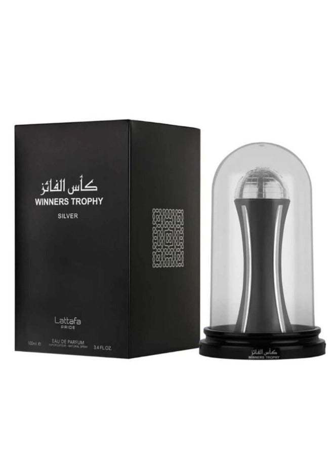 Lattafa PRIDE Winners Trophy Silver Eau De Parfum - 100ml | A Luxury Fragrance for Men