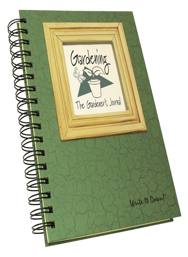 Write it Down series by Journals Unlimited, Series Guided Journal, Gardening, The Gardener's Journal, Full-size 7.5"x 9", Green Hard Cover, Made in USA - Image 2