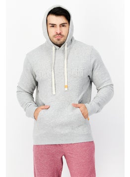 DUCK AND COVER Men Sportswear Fit Embossed Print Outdoor Fleece Sweatshirts, Grey  - Image 1
