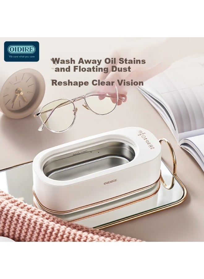 Oidire German Ultrasonic Cleaner Eyeglass Cleaning Machine Automatic Portable Household elry Watch Strap Denture Makeup Brush Cleaner Odi-cs06 Sterilization Model - Image 4