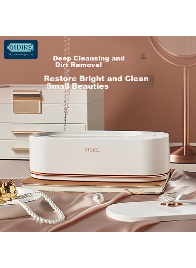 Oidire German Ultrasonic Cleaner Eyeglass Cleaning Machine Automatic Portable Household elry Watch Strap Denture Makeup Brush Cleaner Odi-cs06 Sterilization Model - Image 5