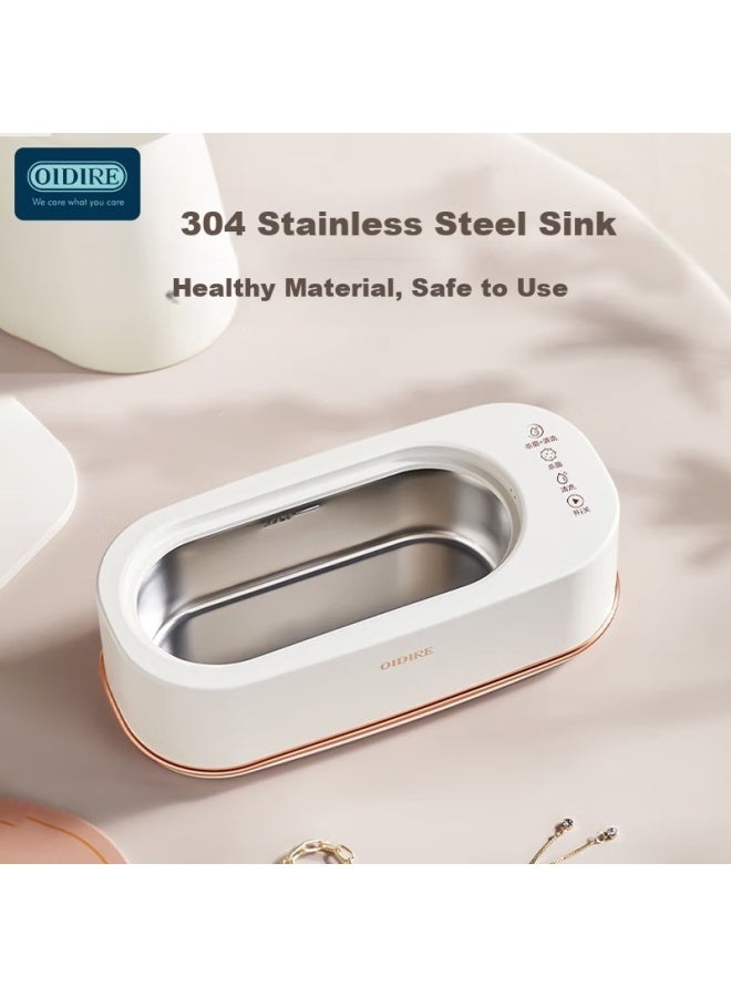 Oidire German Ultrasonic Cleaner Eyeglass Cleaning Machine Automatic Portable Household elry Watch Strap Denture Makeup Brush Cleaner Odi-cs06 Sterilization Model - Image 3