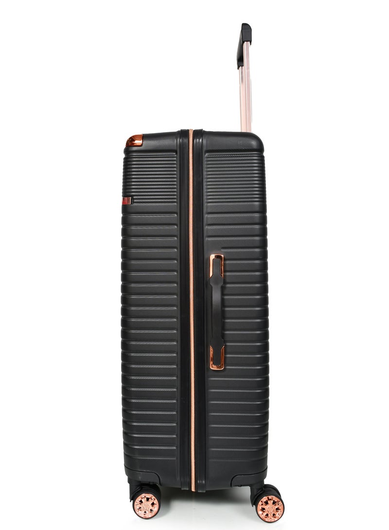 مورانو شنط سفر من مورانو للجنسنين مجموعة من 4 قطع طقم حقائب سفر لون أسود مقاسات 28''-24''-20''-12'' إنش - Image 5