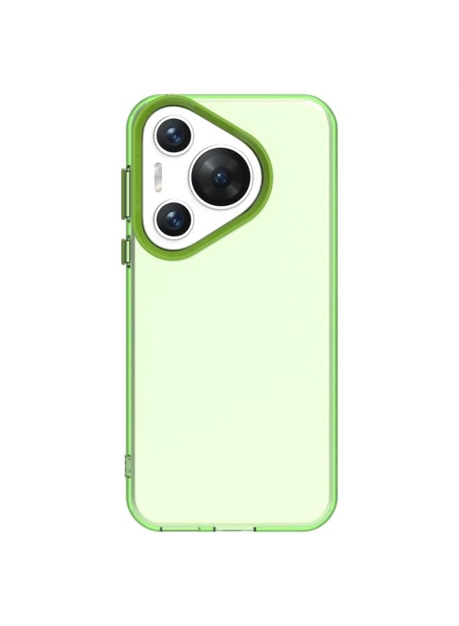 Green Tiger Case For Huawei Pura 70 Candy PC Hybrid TPU Shockproof Phone Case - Image 2