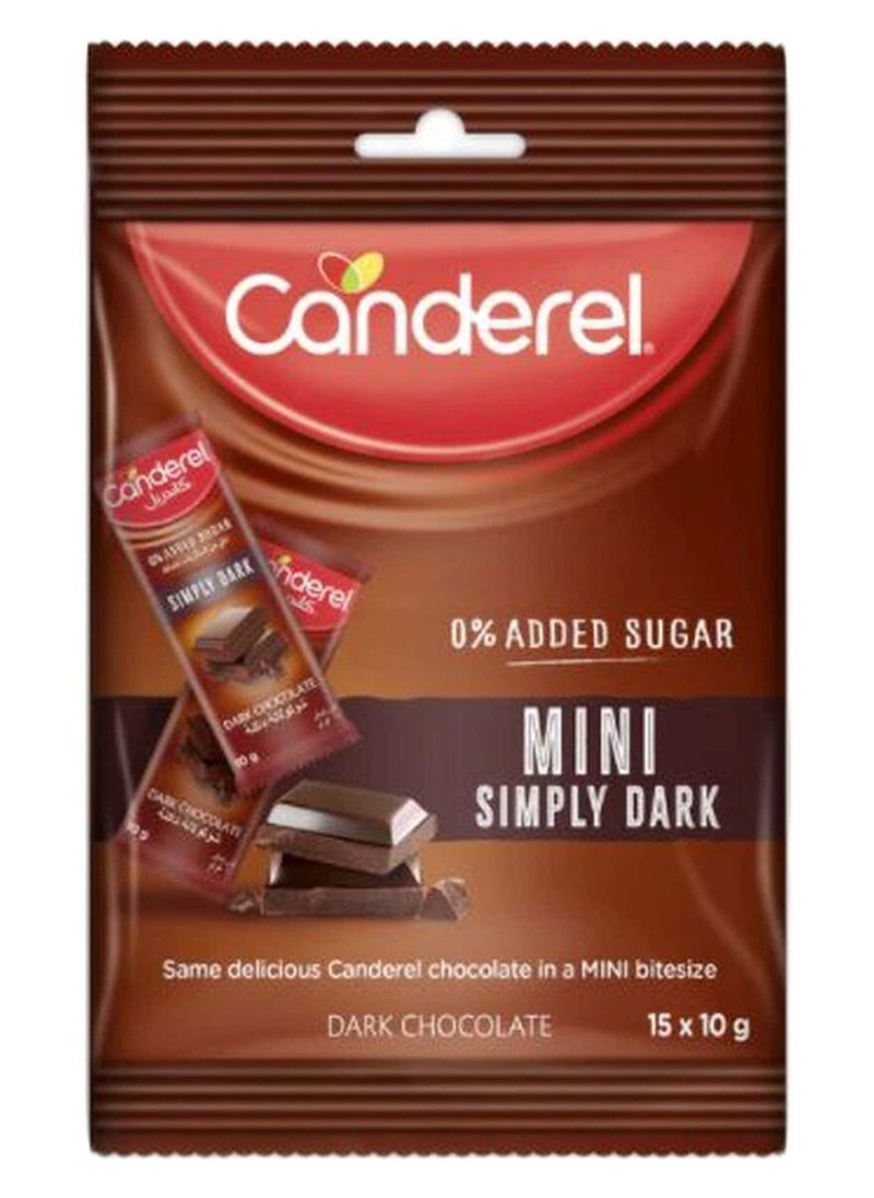 Canderel Dark Chocolate Minis, No Added Sugar 150g  - Image 1