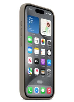 Silicone iPhone 16 Pro Max Silicone Case With MagSafe - Stone Gray  - Image 3